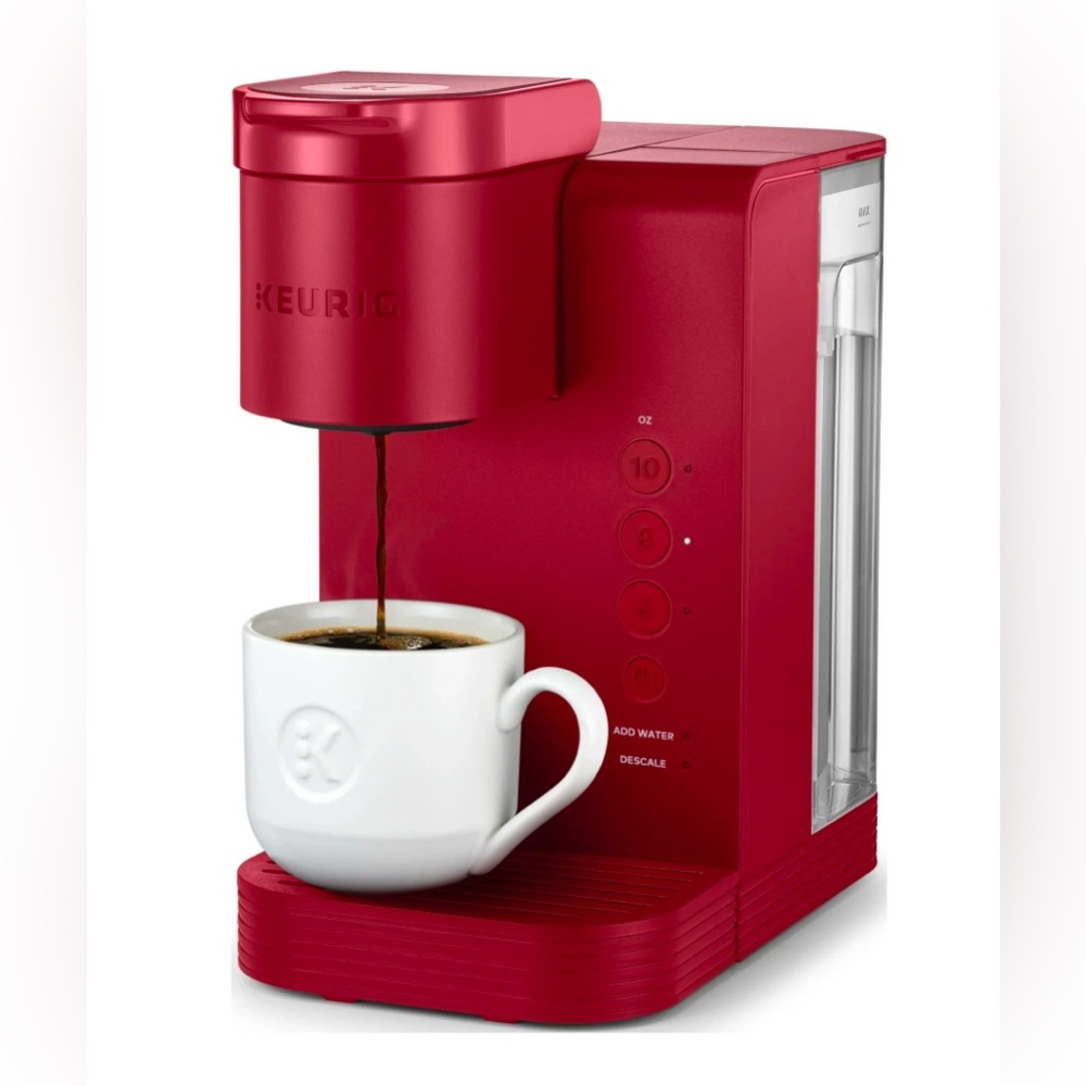 Keurig K-Express Essentials Single-Serve K-Cup Pod Coffee Maker, Red